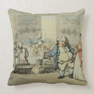 The Breakfast, from 'Scenes at Bath' (w/c & ink an Cushion