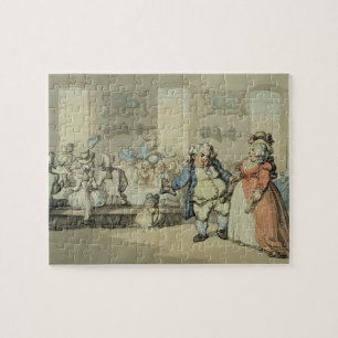 The Breakfast, from 'Scenes at Bath' (w/c & ink an Jigsaw Puzzle