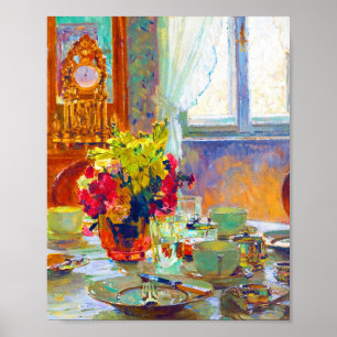 The Breakfast Table by Carl Moll  Poster