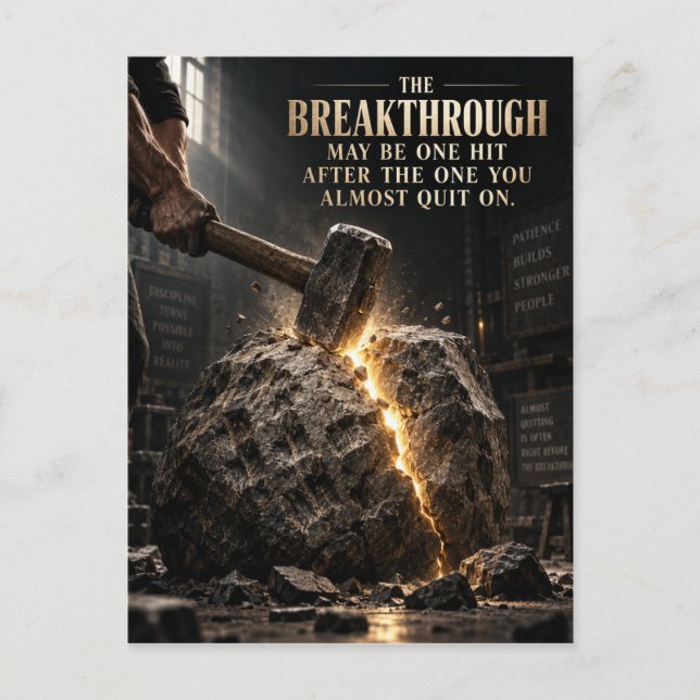 The Breakthrough Invitation Postcard (Front)