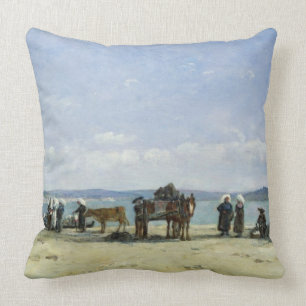 The Breton Fishermen's Wives, 1870-73 (oil on pane Cushion