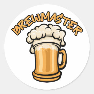 The Brewmaster Need a Beer Mug Classic Round Sticker