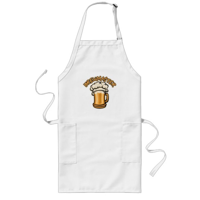 The Brewmaster Need a Beer Mug Long Apron (Front)