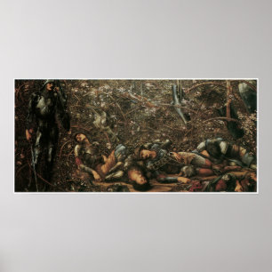 The Briar Rose - The Prince enters the Briar Wood Poster