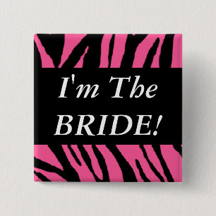 The Bride 15 Cm Square Badge