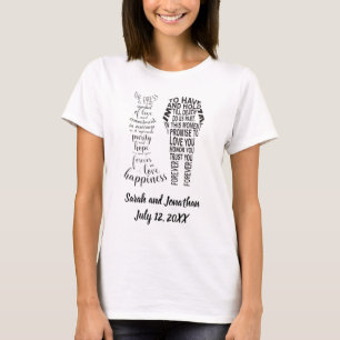 The Bride and Groom's Wedding Vows T-shirt