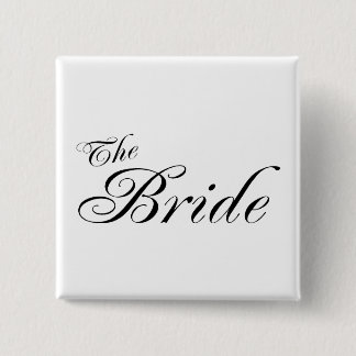 The Bride (Blk) 15 Cm Square Badge