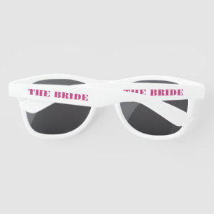 The Bride Bold Pink Bachelorette Sunglasses
