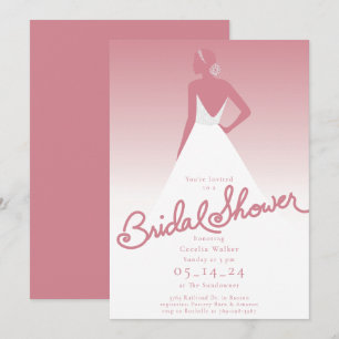 The Bride Bridal Shower Invitation