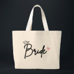 The Bride, Bridesmaid Party gift, Bachelorette Pa  Large Tote Bag<br><div class="desc">The Bride,  Bridesmaid Party gift,  Bachelorette Party,  Bachelorette Party Shirts,  Bride's Team T-Shirt,  Team Bride,  bride Squad,  Bachelorette Party TShirt,  Bridesmaid Proposal Gifts,  Wedding</div>