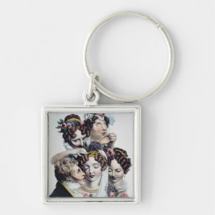 The Bride, c.1820 (litho) Key Ring