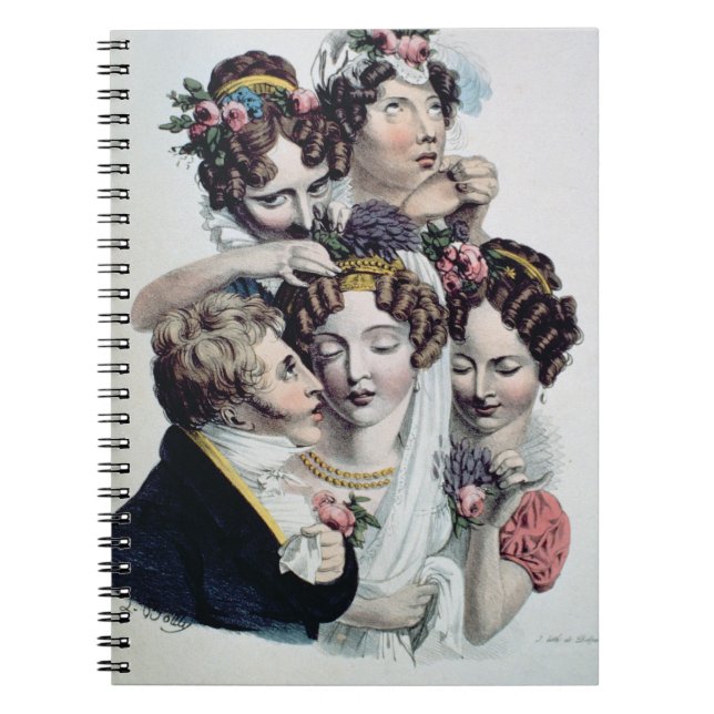 The Bride, c.1820 (litho) Notebook (Front)