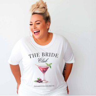 The Bride Cherry Martini Cocktail Social Club  T-Shirt