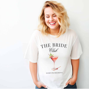 The Bride Cosmopolitan Cocktail Social Club T-Shirt