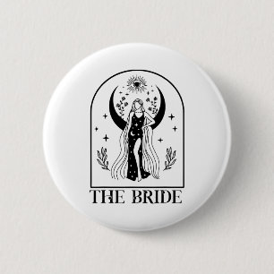 The Bride Coven Witchy Gothic Wedding Bachelorette 6 Cm Round Badge