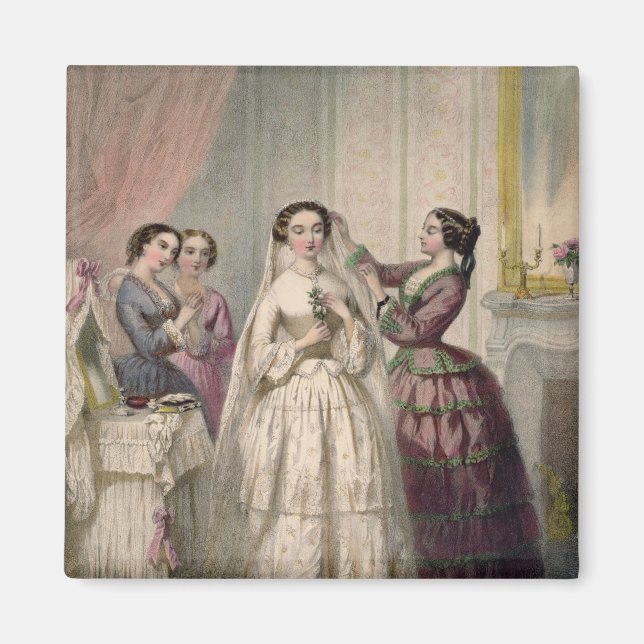 The Bride, engraved by J. Battannier, 1852-53 Magnet (Front)
