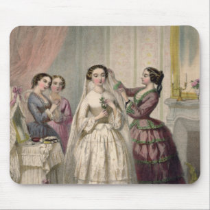 The Bride, engraved by J. Battannier, 1852-53 Mouse Pad