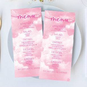 The Bride Is On Cloud Nine Bridal Shower Food Menu
