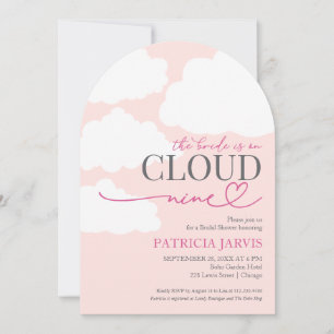 The Bride is On Cloud Nine Bridal Shower  Invitation
