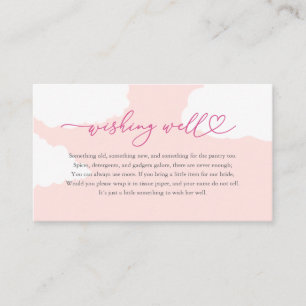 The Bride Is On Cloud Nine Wishing Well Enclosure Card