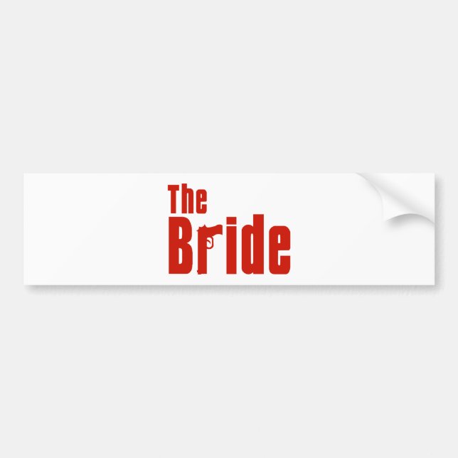 The Bride (Mafia Red) Bumper Sticker (Front)