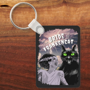 The Bride of Frankencat Key Ring