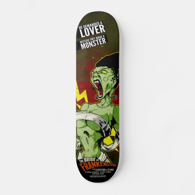 The Bride of Frankenstein Skateboard (Front)
