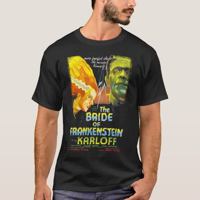 The Bride of Frankenstein vintage poster T-Shirt (Front)
