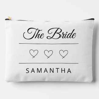 The Bride Personalised Wedding Design Accessory Pouch