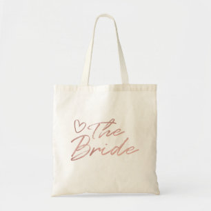 The Bride - Rose Gold faux foil tote bag