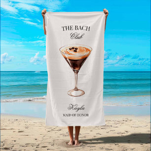 The Bride Social Club Espresso Cocktail  Beach Towel