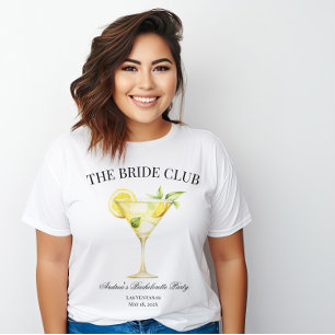 The Bride Social Club Lemon Cocktail Bride's T-Shirt