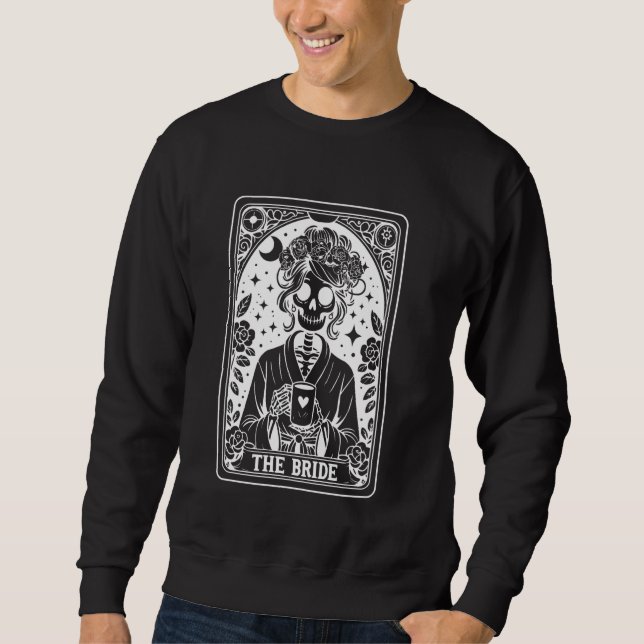 The Bride Tarot Card Bride Coven Gothic Bacheloret Sweatshirt (Front)