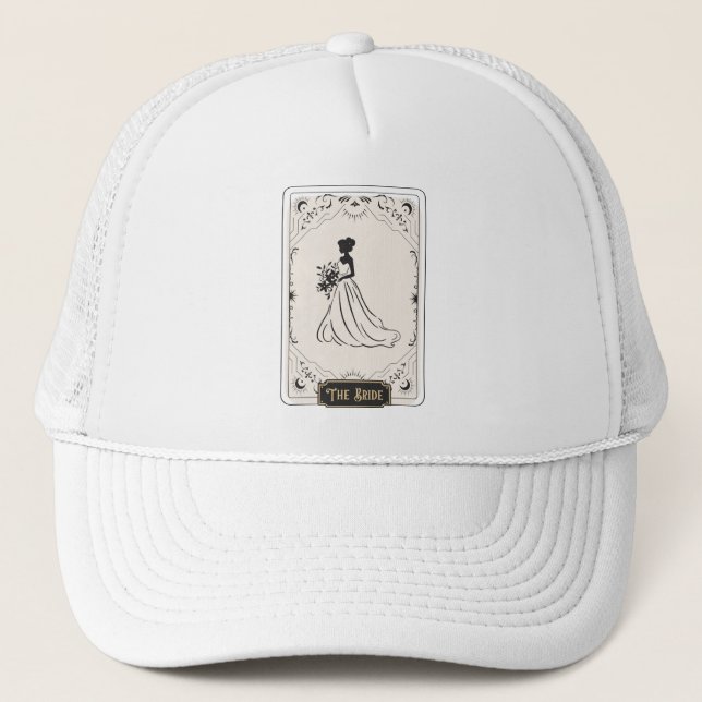 The Bride Tarot Fortune Bachelorette Party Trucker Hat (Front)