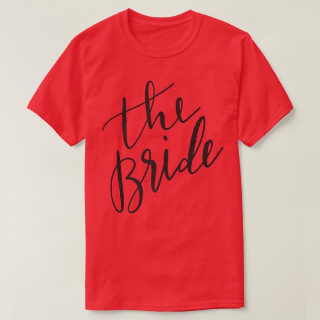 The BrideBlk Lettering  T-Shirt (Design Front)