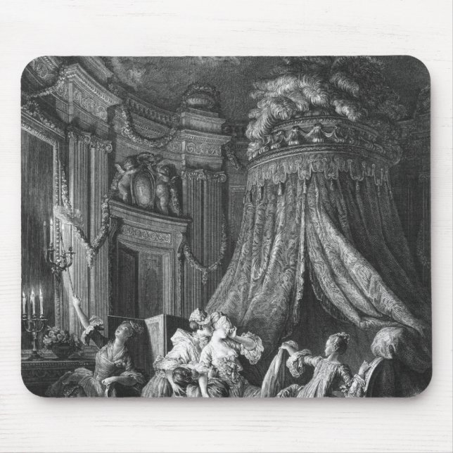 The bride's going-to-bed ceremony mouse pad (Front)