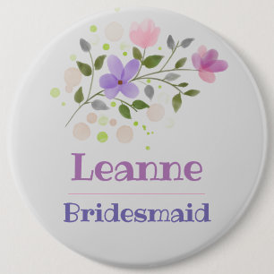 The Bridesmaid Button Badge