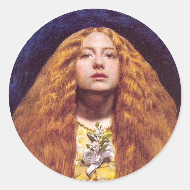 The Bridesmaid, c.1851 by John Everett Millais Classic Round Sticker (Front)