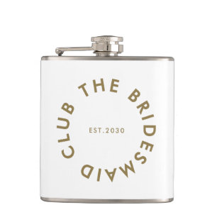 The Bridesmaid Club Bachelorette Hip Flask
