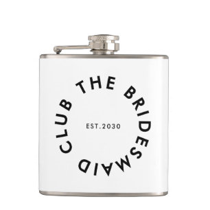 The Bridesmaid Club Bachelorette Hip Flask