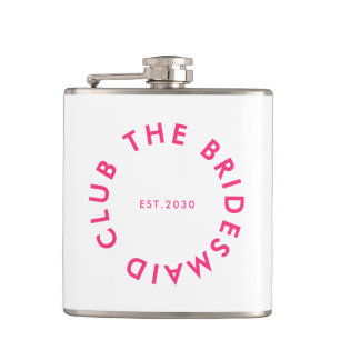 The Bridesmaid Club Bachelorette Hip Flask