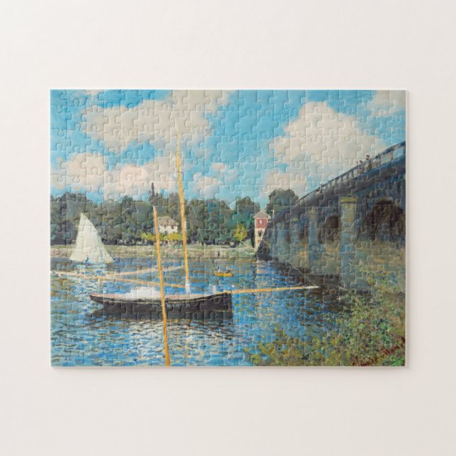 The Bridge at Argenteuil (1874) by Claude Monet Jigsaw Puzzle (Horizontal)