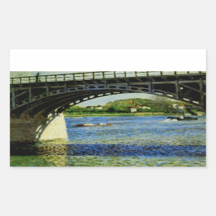 The Bridge at Argenteuil and the Seine Rectangular Sticker