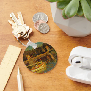 The Bridge at Argenteuil by Claude Monet Key Ring