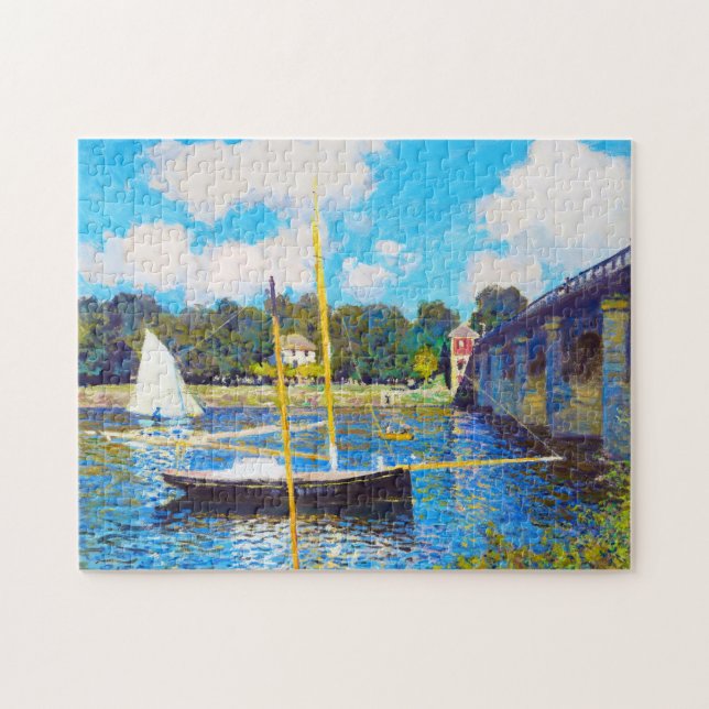 The Bridge at Argenteuil Claude Monet Jigsaw Puzzle (Horizontal)
