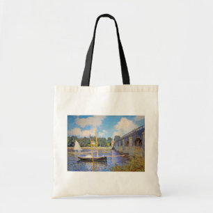 The Bridge at Argenteuil, Monet Tote Bag