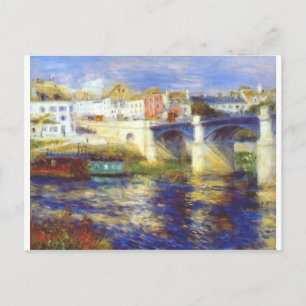 The bridge at chatou by Pierre-Auguste Renoir Postcard