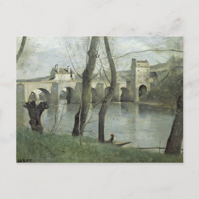 The Bridge at Mantes Postcard (Front)