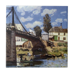 The Bridge at Villeneuve-la-Garenne Ceramic Tile