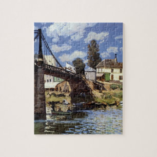 The Bridge at Villeneuve-la-Garenne Jigsaw Puzzle